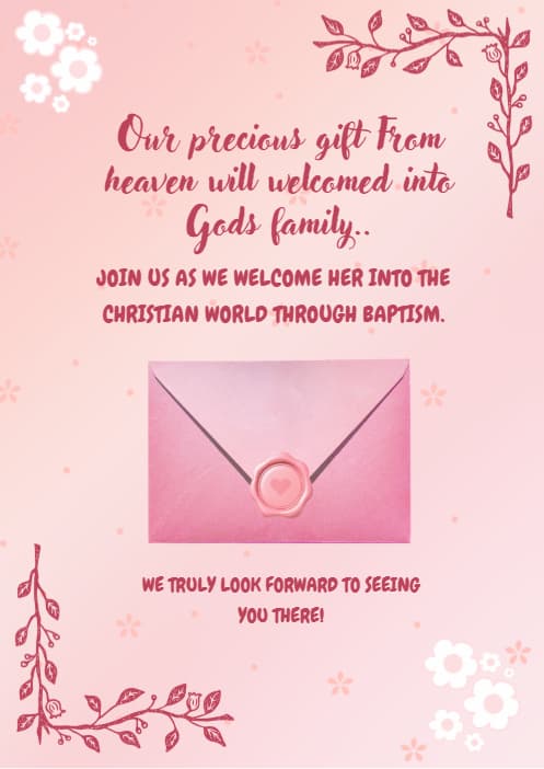 Invitation design example 1